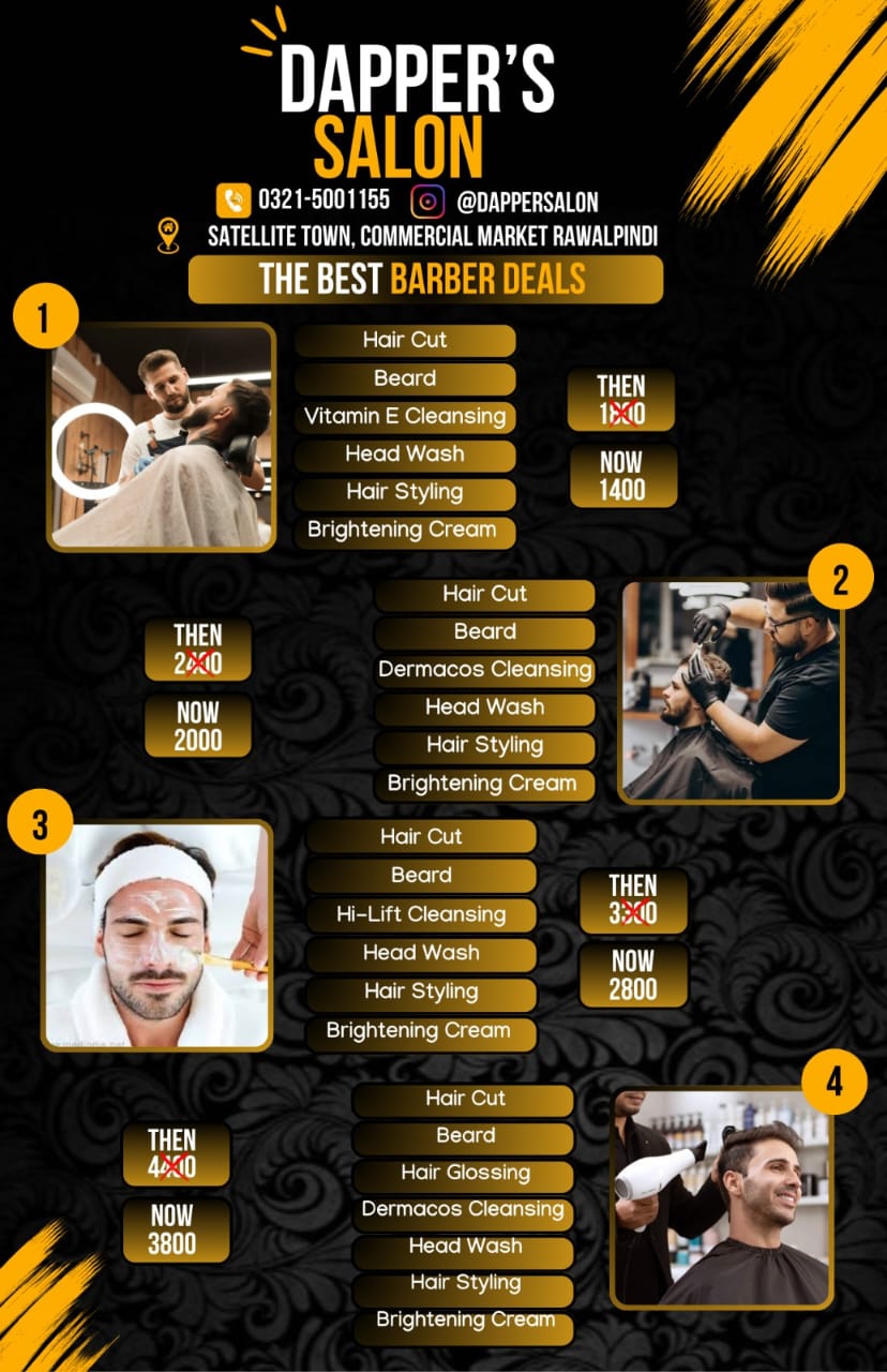 Dapper Salon pricing 7